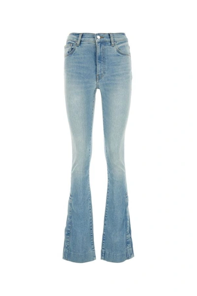 Shop Amiri Woman Stretch Denim Jeans In Blue