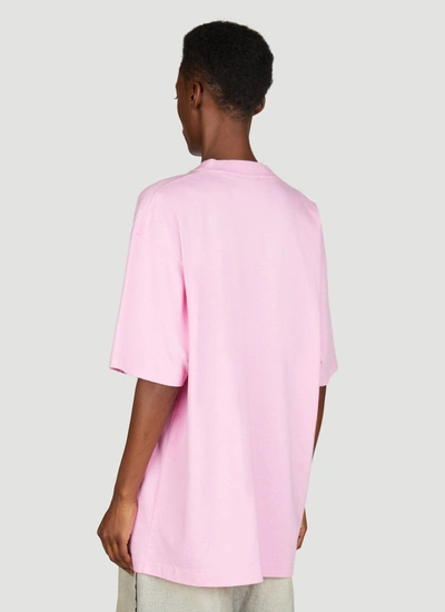 Shop Balenciaga Women Darkwave Large Fit T-shirt In Pink