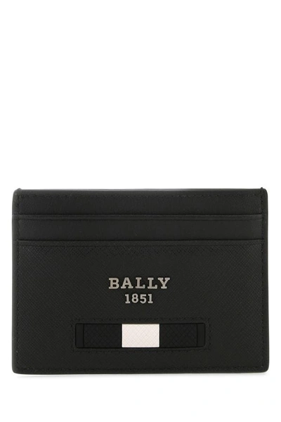 Shop Bally Man Black Leather Card Holder
