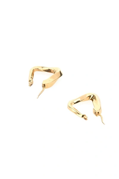 Shop Bottega Veneta Woman Gold Metal Earrings