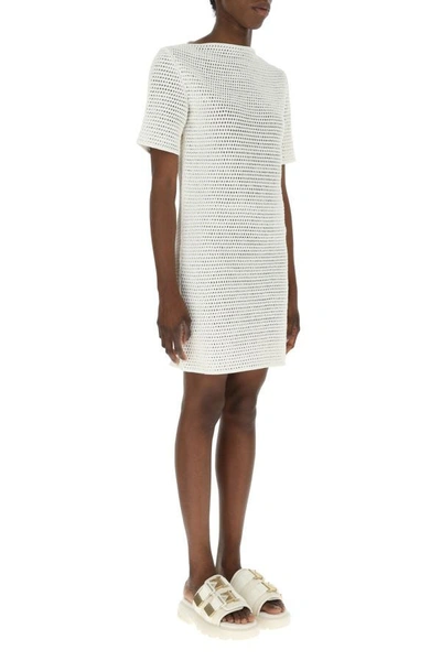 Bottega Veneta Crochet White Dress In White