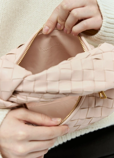 Shop Bottega Veneta Women Mini Jodie Handbag In Pink