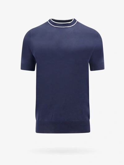 Brunello Cucinelli Sweater  Men Color Blue In Blue
