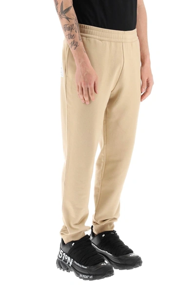 Shop Burberry Cotton Sweatpants With Prorsum Label Men In Cream