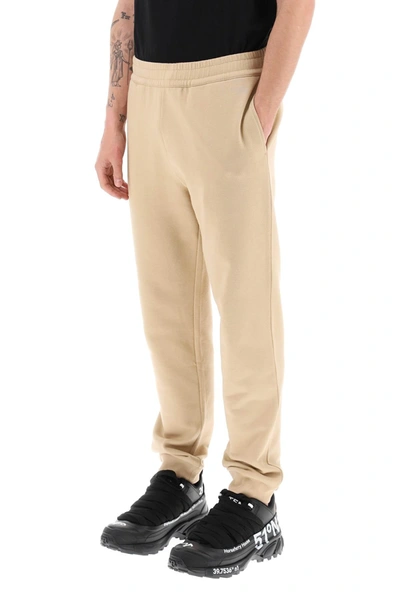 Shop Burberry Cotton Sweatpants With Prorsum Label Men In Cream