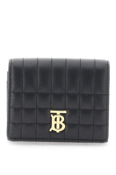Shop Burberry Lola Tri-fold Wallet Women In Black