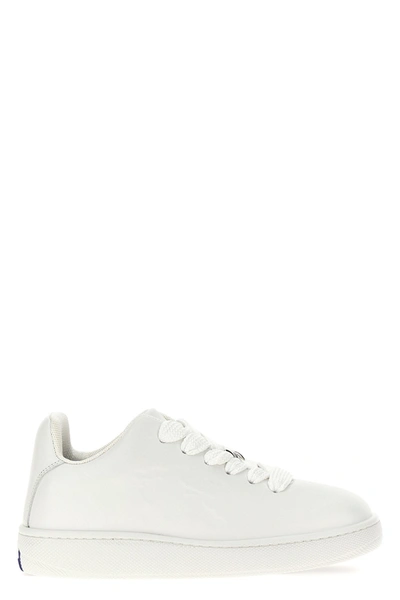 Shop Burberry Men 'box' Sneakers In White