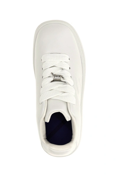 Shop Burberry Men 'box' Sneakers In White