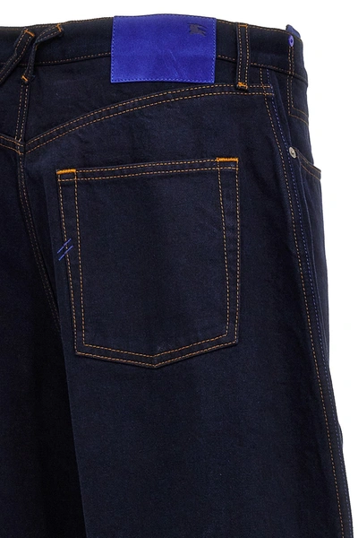Shop Burberry Men Heavy Denim Jeans In Blue