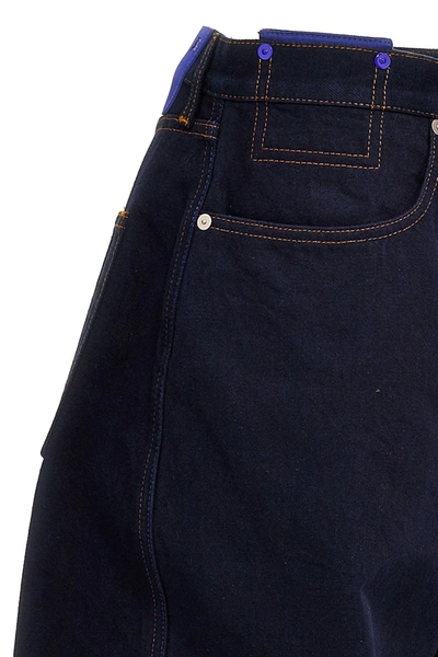 Shop Burberry Men Heavy Denim Jeans In Blue
