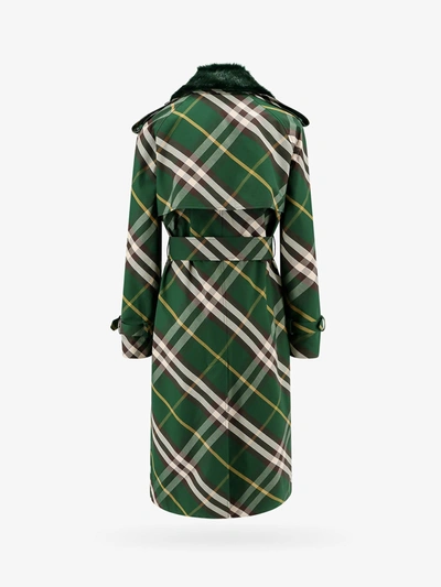 Shop Burberry Woman Trench Woman Green Trench Coats