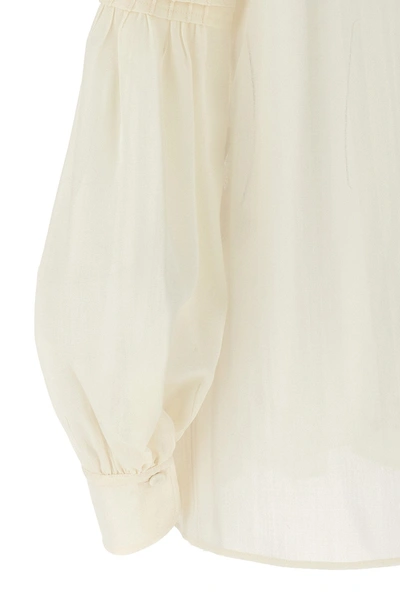 Shop Chloé Women Pussy Bow Blouse In White