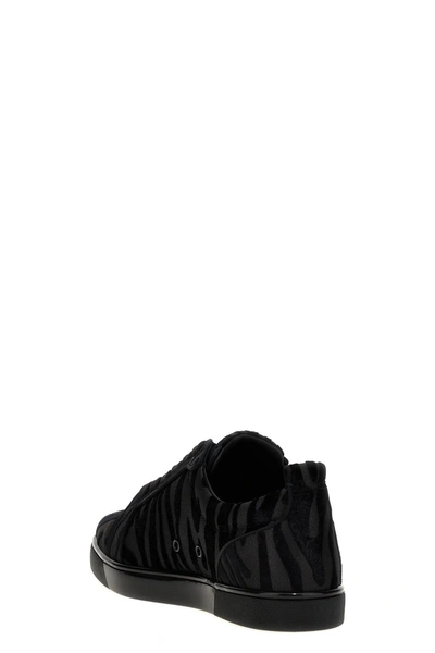 Shop Christian Louboutin Men 'louis Junior Orlato' Sneakers In Black