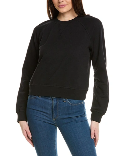 Shop Monrow 90's Classic Raglan Sweater In Black