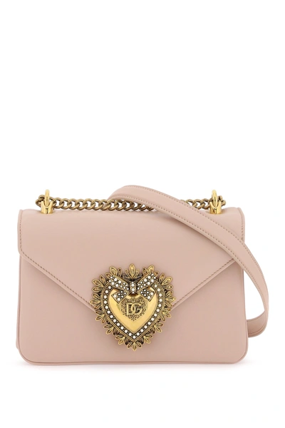 Shop Dolce & Gabbana Devotion Shoulder Bag Women In Pink