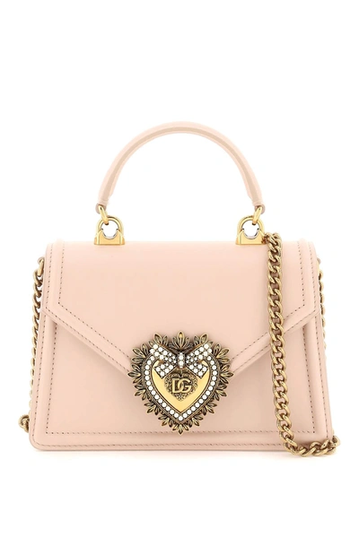 Shop Dolce & Gabbana Devotion Small Handbag Women In Pink