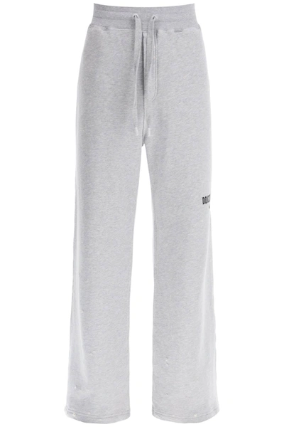 Shop Dolce & Gabbana Distressed-effect Joggers Men In Gray