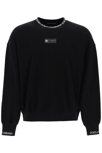 Shop Dolce & Gabbana "oversized Sweatshirt With Men In Black