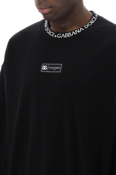 Shop Dolce & Gabbana "oversized Sweatshirt With Men In Black