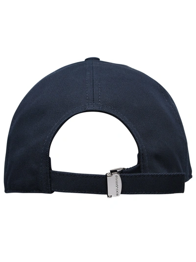Shop Dolce & Gabbana Man  Black Cotton Hat In Blue