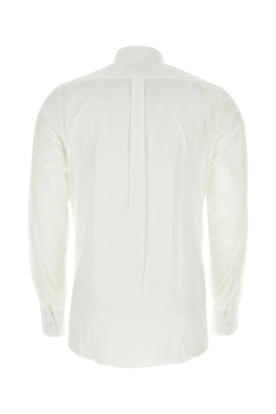Shop Dolce & Gabbana Man White Poplin Shirt
