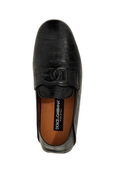 Shop Dolce & Gabbana Men 'driver' Loafers In Black