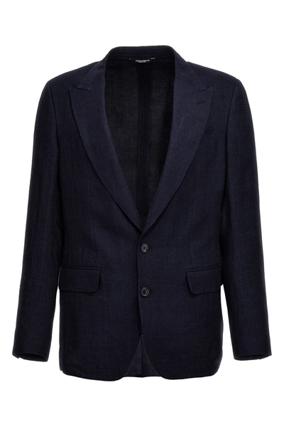 Shop Dolce & Gabbana Men 'sicilia' Blazer In Blue