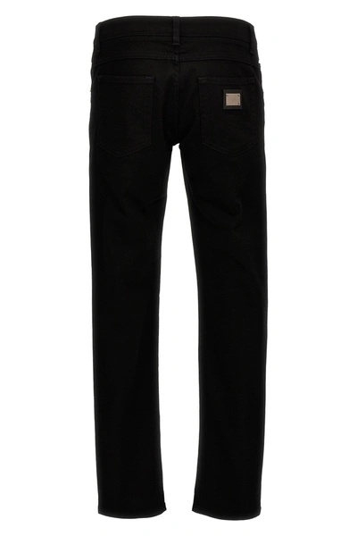 Shop Dolce & Gabbana Men 5-pocket Jeans In Black