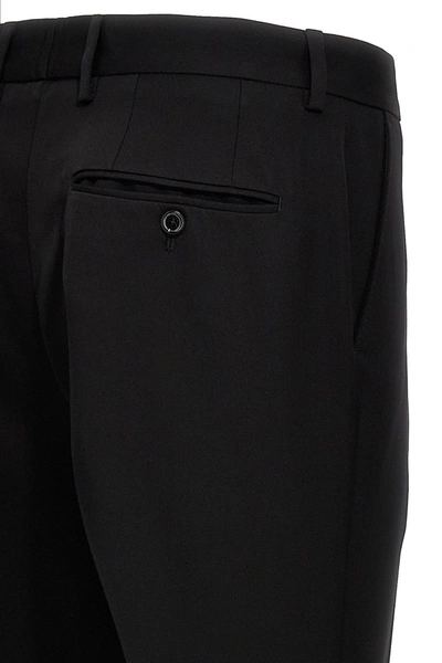 Shop Dolce & Gabbana Men Flare Pants In Black