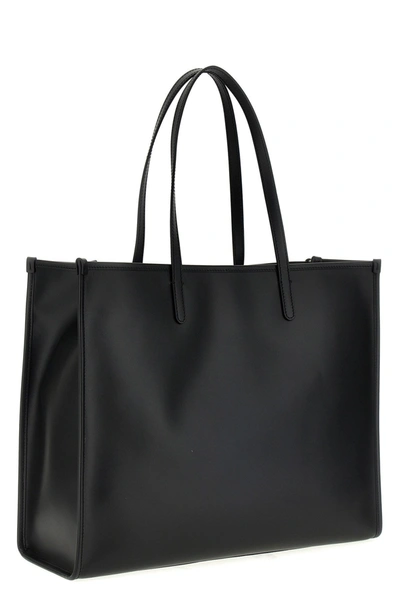 Shop Dolce & Gabbana Men Logo Shopping Bag In Black