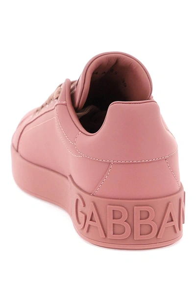 Shop Dolce & Gabbana Portofino Sneakers Women In Pink