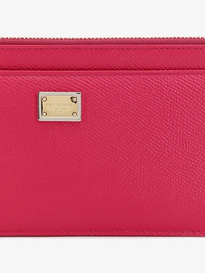Shop Dolce & Gabbana Woman Card Holder Woman Purple Wallets