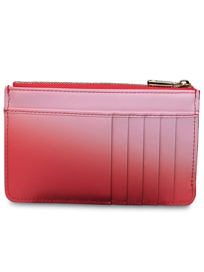 Shop Dolce & Gabbana Woman  Pink Leather Cardholder