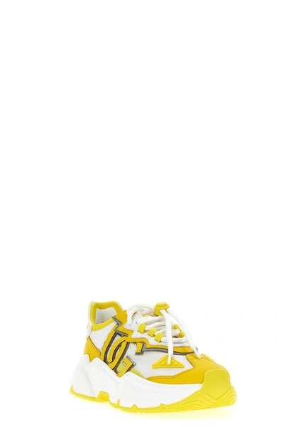 Shop Dolce & Gabbana Women 'daymaster' Sneakers In Yellow