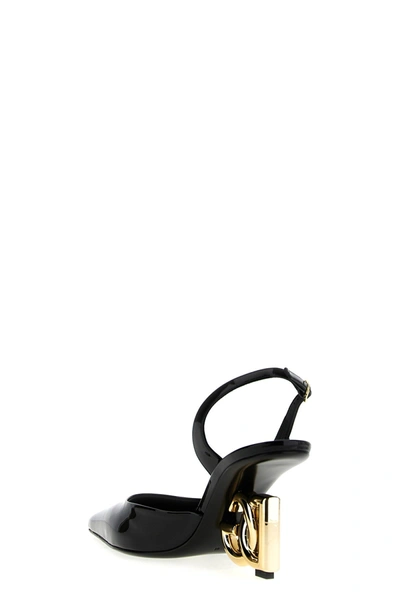 Shop Dolce & Gabbana Women 'lollo' Slingback In Black