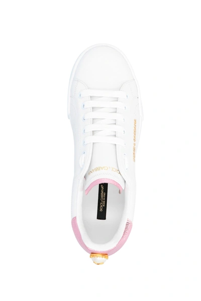 Shop Dolce & Gabbana Women 'portofino' Sneakers In Pink