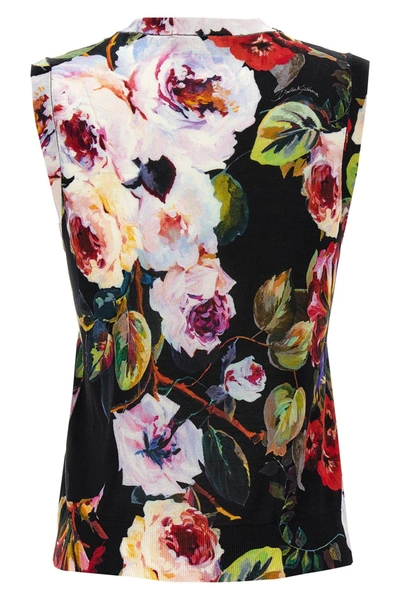 Shop Dolce & Gabbana Women 'roseto' Top In Multicolor
