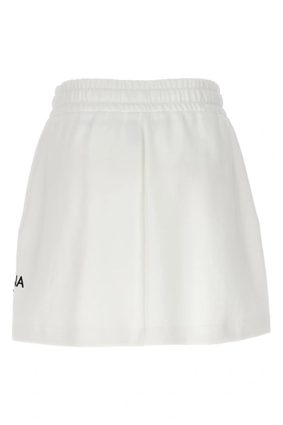 Shop Dolce & Gabbana Women Logo Patch Skirt In White