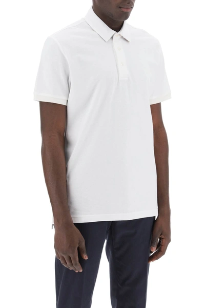 Shop Etro Regular Fit Polo Shirt Men In White