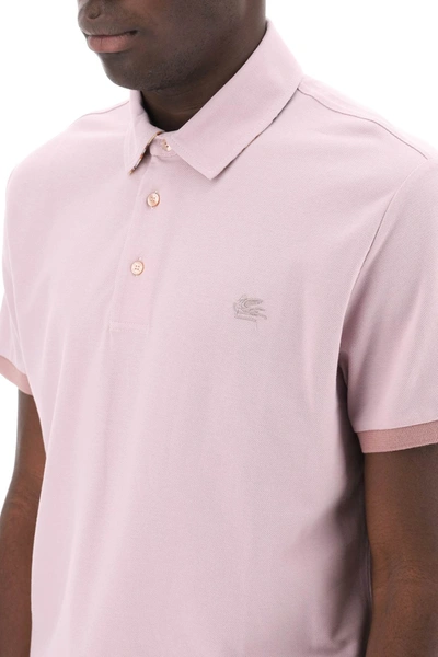 Shop Etro Regular Fit Polo Shirt Men In Multicolor