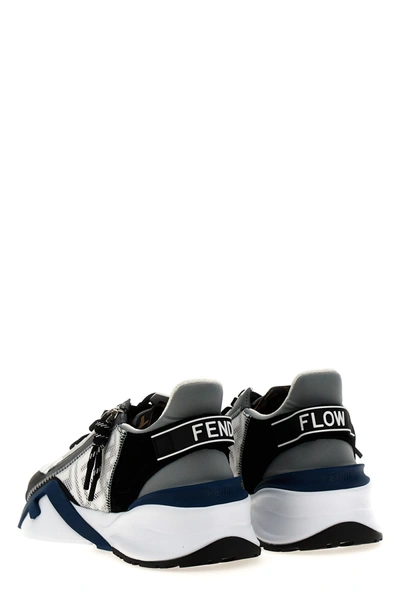 Shop Fendi Men ' Flow' Sneakers In Multicolor