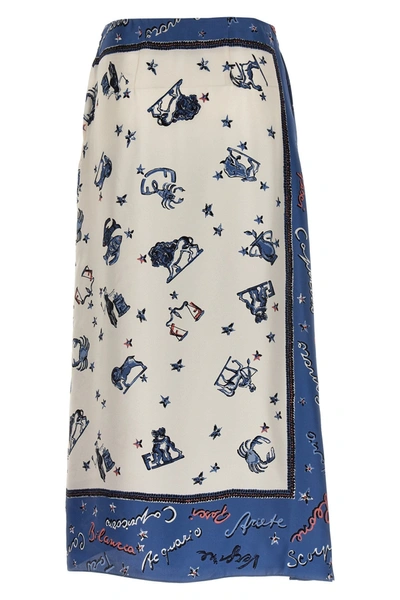 Shop Fendi Women ' Astrology' Skirt In Multicolor