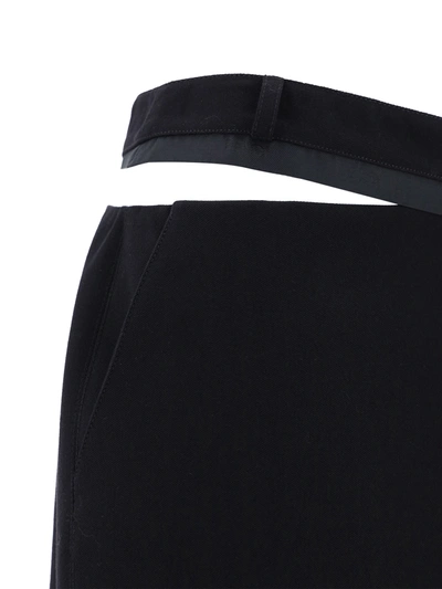 Shop Fendi Women Grain De Poud Skirt In Black