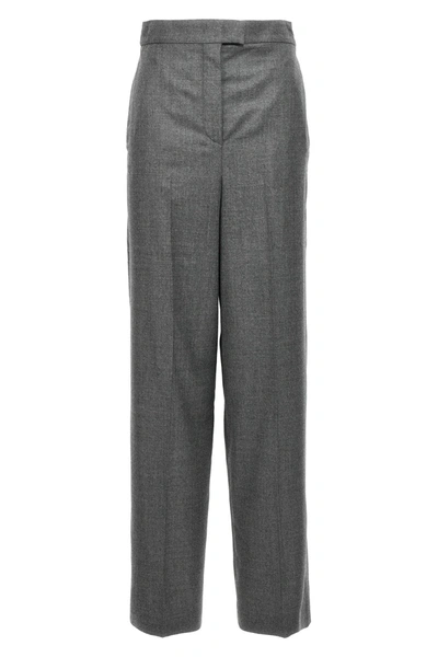 Shop Fendi Women Tailored Trousers In Gray
