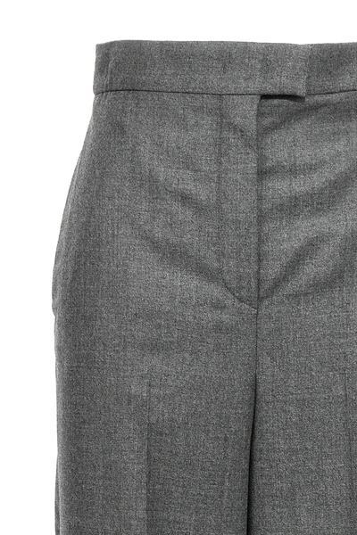 Shop Fendi Women Tailored Trousers In Gray