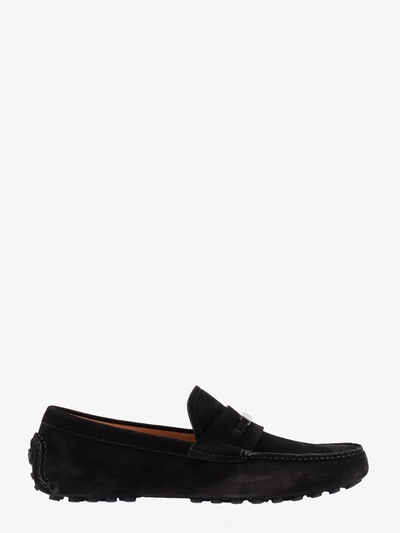 Shop Ferragamo Man Grenoble Man Black Loafers