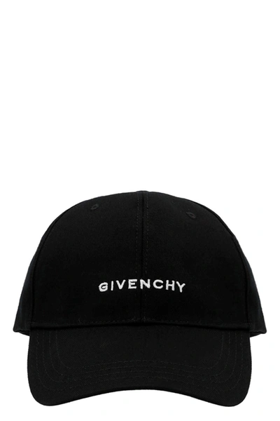 Shop Givenchy Men 'curved' Cap In Black