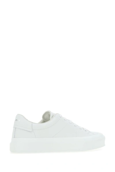 Shop Givenchy Woman White Leather City Light Sneakers
