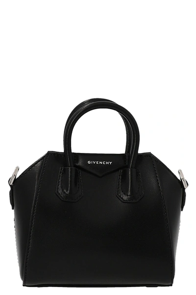 Shop Givenchy Women 'antigona' Micro Handbag In Black