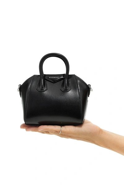 Shop Givenchy Women 'antigona' Micro Handbag In Black